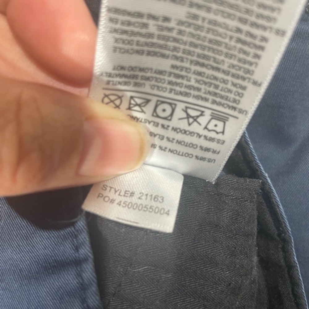 Fox Head Men's Stretch Chino Short Navy Blue Size 36 - Picture 7 of 14